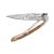 Deejo Serrated Trout Messer - 37g Olivenholz