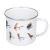 Fliegenfischen Emaille Tasse