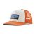 Patagonia P-6 Trout Trucker Kappe – White/Redtail Rust