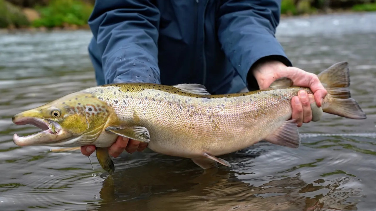 Fliegenfischen Mexiko Island Lachs Fliegenfischen