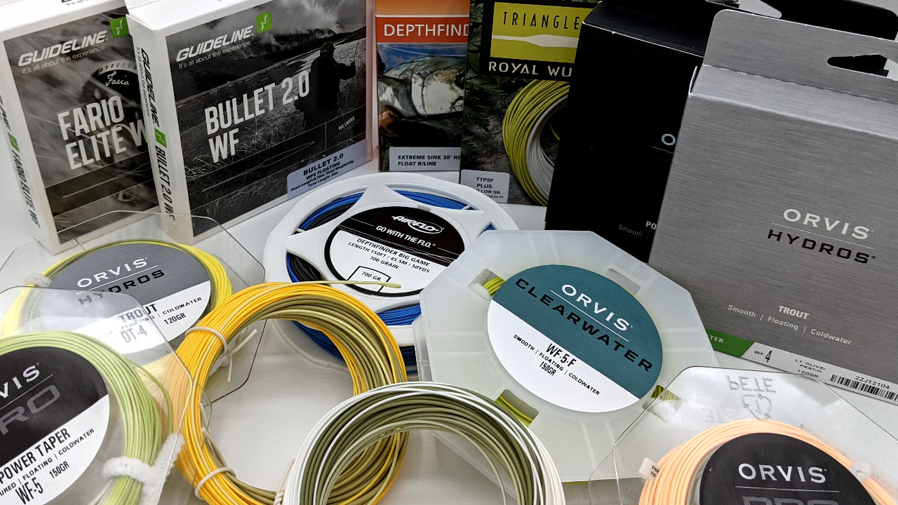 Einhand Fliegenschnüre Schnüre zum Fliegenfischen mit der Einhandrute.